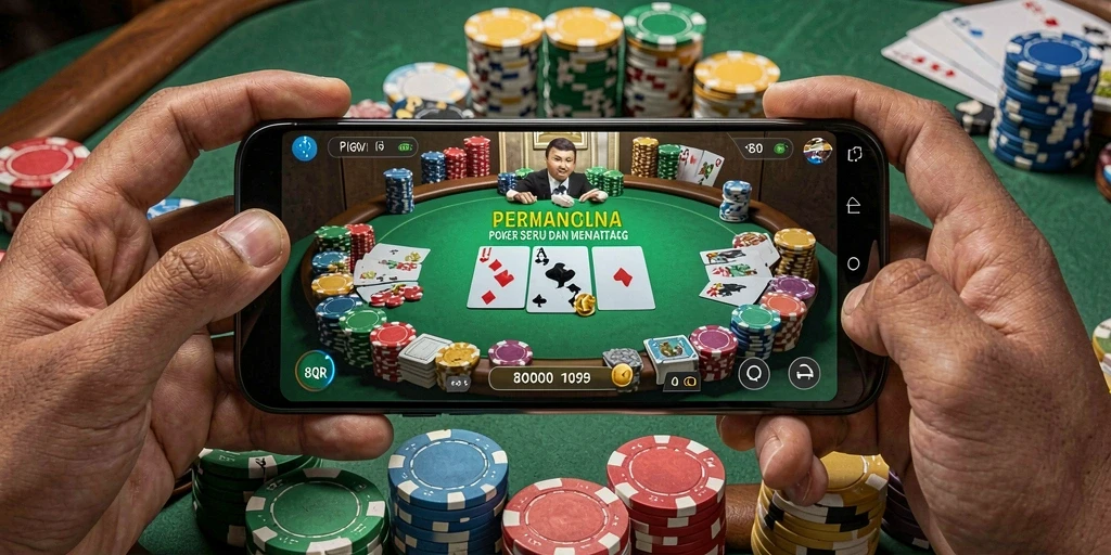 Tampilan gameplay menarik dalam permainan Poker 8QR.