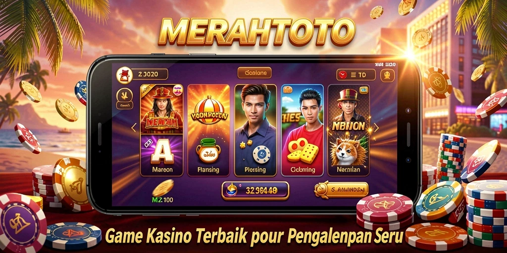 Tampilan gameplay kasino yang seru dan mendebarkan di MERAHTOTO.
