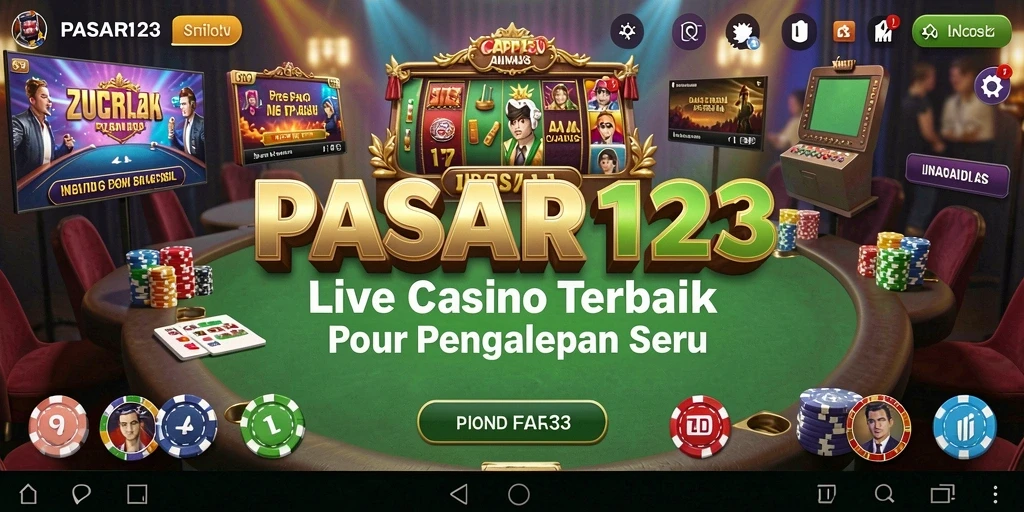 Tampilan menarik dari permainan Live Casino di PASAR123.