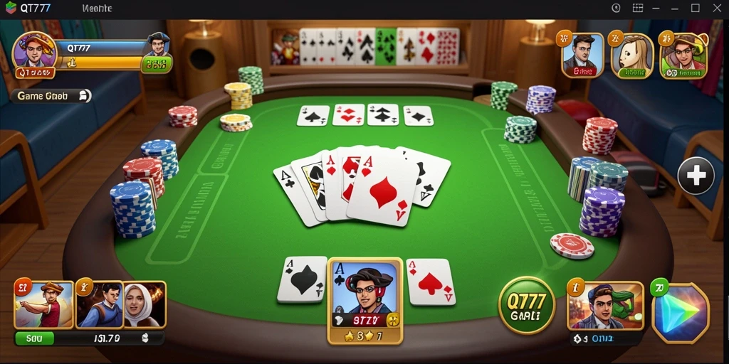 Screenshot gameplay Gaple yang seru di QT777.