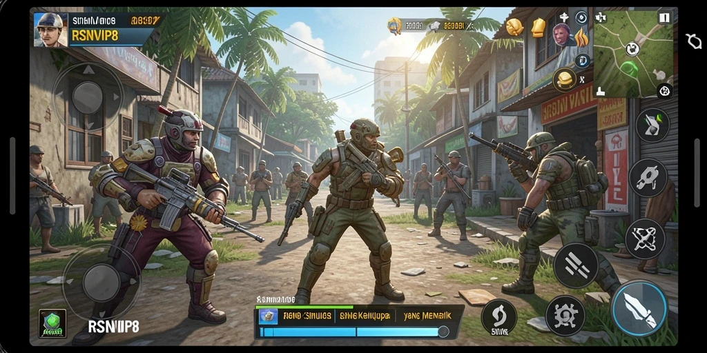 Screenshot RSNVIP8 menampilkan aktivitas gameplay simulasi yang menarik.