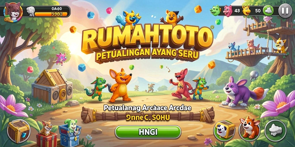 Tampilan gameplay seru RUMAHTOTO dengan aksi cepat.