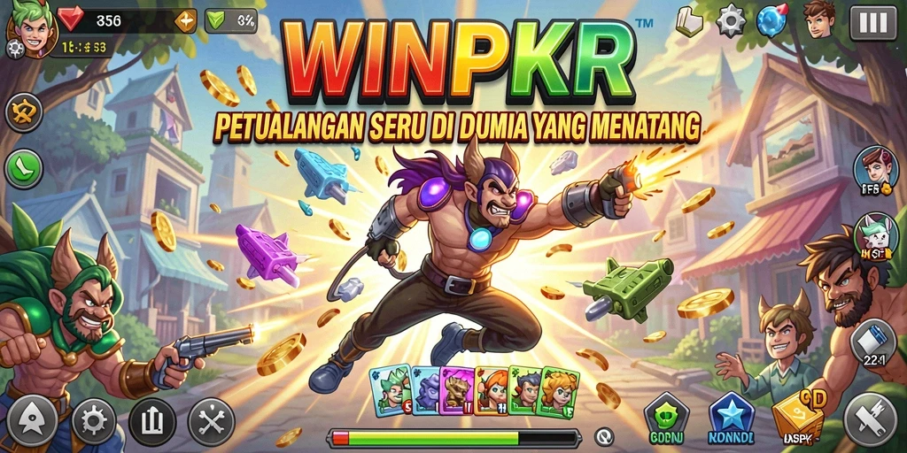 Screenshot gameplay WINPKR menampilkan karakter dalam petualangan seru.